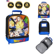 Dragon Ball Z Lunch Box Dual Compartment Insulated Tote Bag for School picture