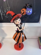 Viral Bella Lux Halloween 🧡 Witch Girl Holding Balloons Decor 15” NWT picture
