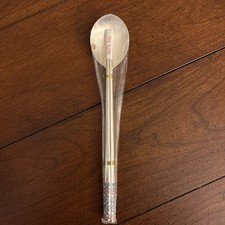 Silver Chopstick and Spoon *New 800% 94gm Enamel Design picture