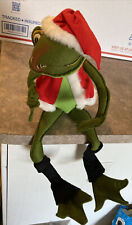 Vintage 1969 Annalee Mobilitee Doll Christmas Santa Frog, Approx 19