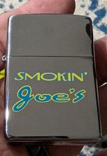 Vintage Smokin Joe's Racing Zippo With Plastic Case.  picture