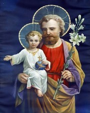 Catholic print picture SAINT  ST. JOSEPH   -   8