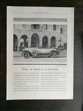 Vintage 1930 Lincoln Sport Phaeton Full Page Original Ad picture