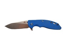 Rick Hinderer Slicer No Choil Tri-Way Stonewash Blue Flipper EDC Knife picture