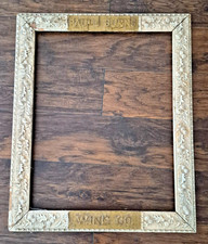 1880s Antique Wine Company Ornate Wood Frame Paul O Burns Wine Co., California picture