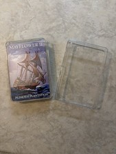 Vintage Mayflower Plymouth Plantation Playing Cards With Plastic Case, SEALED picture
