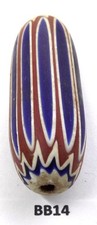 Extreme Monster Antique Venetian Chevron Trade Bead African BB14 Bg 52 picture