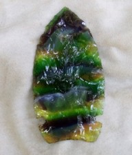 Rare Oceania Napped Glass. Arrowhead Large picture