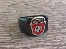 1950s 1960s Ford Truck Black Metal Ring Size #13 NOS Unique Logo Hi-Quality picture