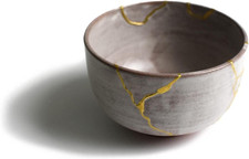 Handcrafted 24K Gold Kintsugi Bowl for Matcha Tea - Unique Japanese Art Piece picture