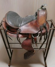  Antique R.T. FRAZIER Western Saddle 1890s Pueblo CO Americana Collectable  picture