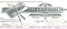 1888 Buffalo New York Jacob Dold Pork Beef Meat Packer Antique Document picture