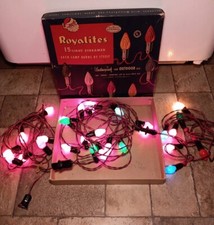 Vintage/Antique Royalites & Noma Christmas String Lights Lot picture