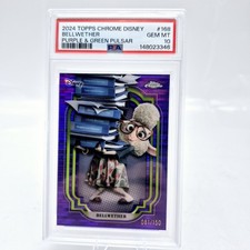 2024 Disney Topps Chrome Bellwether #168 PSA 10 Purple Green Pulsar /150 picture