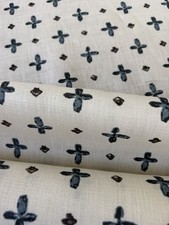 KATIE LEEDE Amun Border 100% Linen Fabric  4 6/8 Yards picture