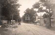 It's Delton, Mich, A Live Town Between Crooked & Wall L MI RPPC Postcard COPY picture
