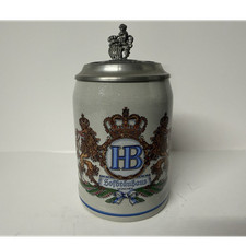 Hofbräuhaus München HB 0.5L German Lidded Beer Stein Breweriana. (Read desc.) picture