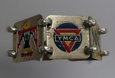 VTG YMCA Jewelry Bracelet Metal Native American Mexican Southwest Camp Hippie picture
