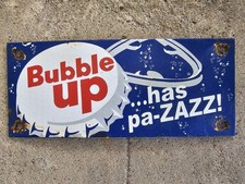 VINTAGE BUBBLE UP LEMON LIME SODA POP PORCELAIN SIGN 8