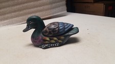 Handpainted Ceramic Duck Tricket Box Figurine (M) picture
