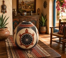 Polychrome Pottery Turtle Jar Humberto Pina Mata Ortiz Mexico picture