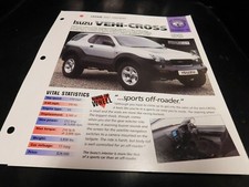 1997+ Isuzu Vehi-Cross Spec Sheet Brochure Photo Poster picture