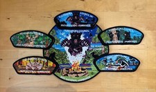 BSA TUSCARORA COUNCIL NAYAWIN RAR OA 296 2023 JAMBOREE 6-PATCH 198 MADE GORGEOUS picture