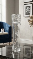 Elegant Tall Crystal Glass Candle Holder (9.75
