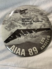 Northrup 50 Years Anniversary 1989 Los Angeles Button 3 1/2 Inches picture