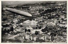 1931 Germany Zeppelin Graf Zeppelin LZ 127 Breslau RPPC Photo Postcard COPY picture