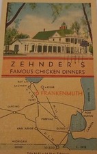 Frankenmuth MI-Michigan Zehnder's Hotel 1948 Linen Zehnders Chicken INN FreePost picture