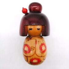 13.5cm Japanese Creative KOKESHI Doll Vintage by MIYASHITA HAJIME Signed KOB361 picture