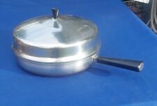 FARBERWARE Aluminum Clad Stainless Steel 12” Skillet Pan Chicken Fryer Dome Lid picture