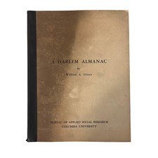 1964 A Harlem Almanac William Glaser Columbia University Black Americana NYC picture