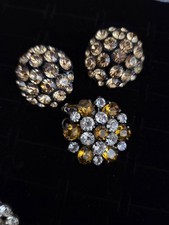 Vintage Rhinestone Button Lot picture