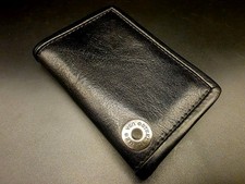 VERY RARE Steel Flame Bi Fold Black Leather Chain Ring Wallet (Emerson, Strider) picture