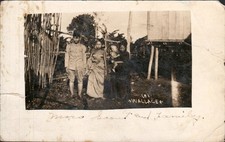 Vintage RPPC Moro Scout And Family Wallace Manila Philippines Postcard 1910s War picture