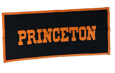 PRINCETON UNIVERSITY Large Felt Banner Chicago Pennant Co Vintage Flaw 45 3/4x21 picture