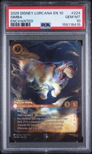2025 DISNEY LORCANA EN 10-WHISPERS IN THE WELL SIMBA - KING IN THE MAKING PSA 10 picture