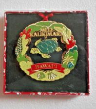 Island Heritage Honu Die Cut Metal Ornament Things Hawaiian Mele Kalikimara picture