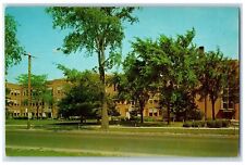 c1960s Edwin Denby High School Roadside Detroit 24 Michigan MI Unposted Postcard picture