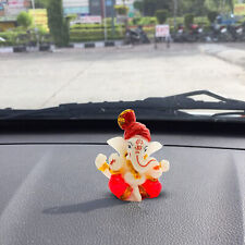 Indian traditional Polystone Ganesha Idol Multicolor for Car Dashboard picture