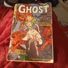 1952 GHOST COMICS #4 FICTION HOUSE Golden Age pre-code horror Maurice Whitman cv picture