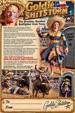 Goldie Shitstorm The Drunken Barefoot Bullfighter from Texas OOAK ACTION FIGHTER picture