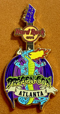 HARD ROCK CAFE ATLANTA, GA DRAGON CON FIRE BREATHING DRAGON GUITAR LE 1400 PIN picture
