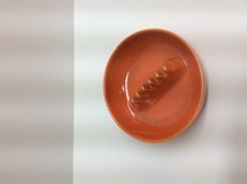 Vintage Red Wing USA Orange Ashtray Ceramic 1970's Retro Collectible Tobacciana picture