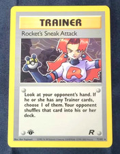 Rocket's Sneak Attack 72/82 1st Edition Team Rocket Non-Holo NM picture