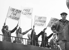 CanadaToronto Group Of Men Protesting Against French Handling Of A- Old Photo picture