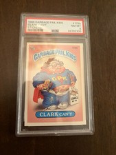 1986 Topps Garbage Pail Kids #172b - Clark Can’t PSA 8 picture