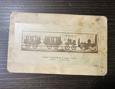 Rare c1870 CDV First Mail & Passenger Train Railroad Unusual Train Photo Antique picture